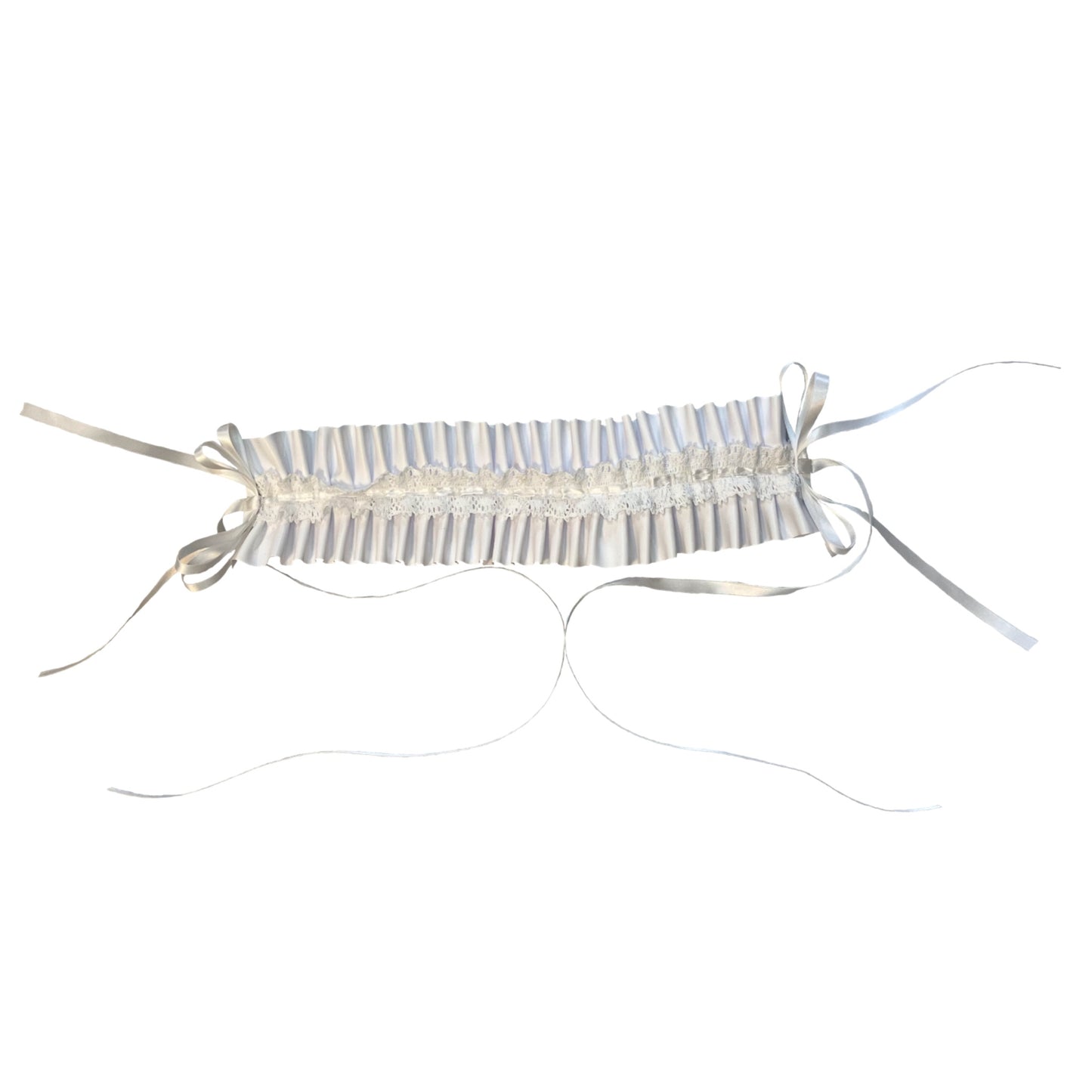 Frills Faux Leather Headdress