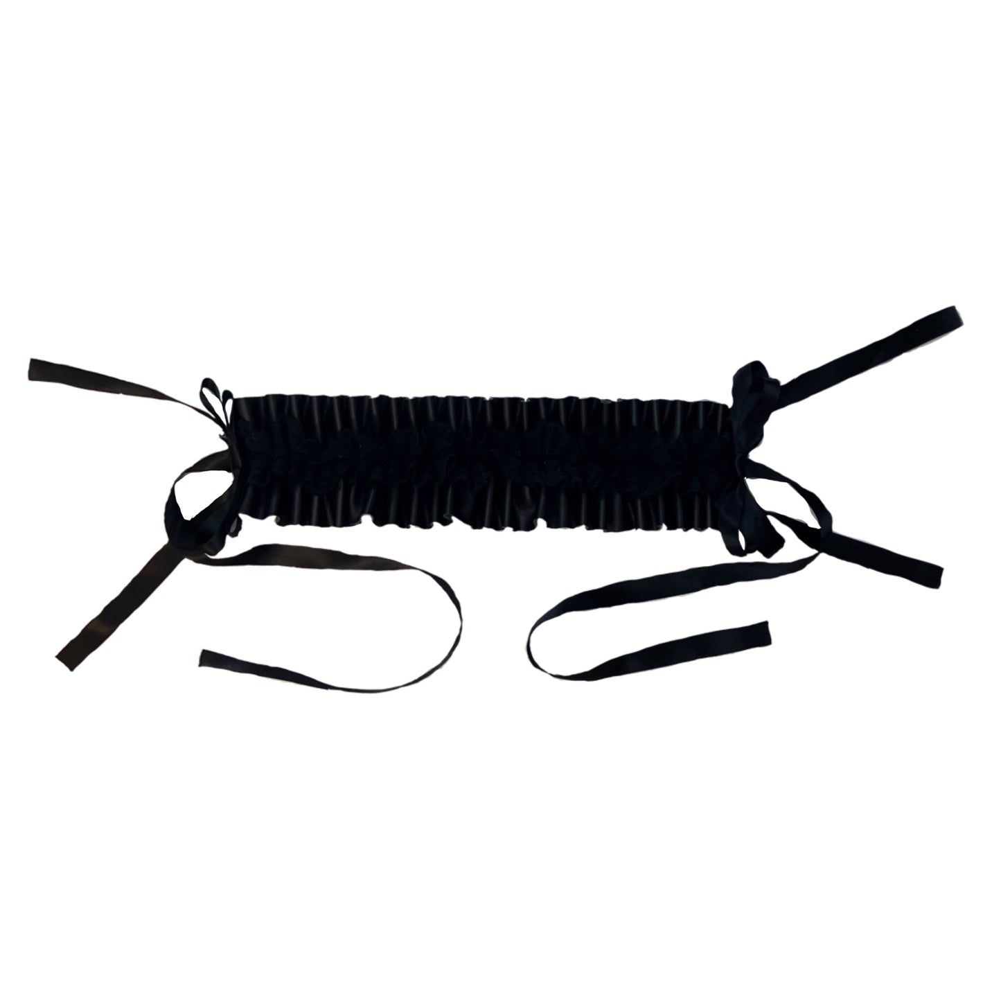 Frills Faux Leather Headdress