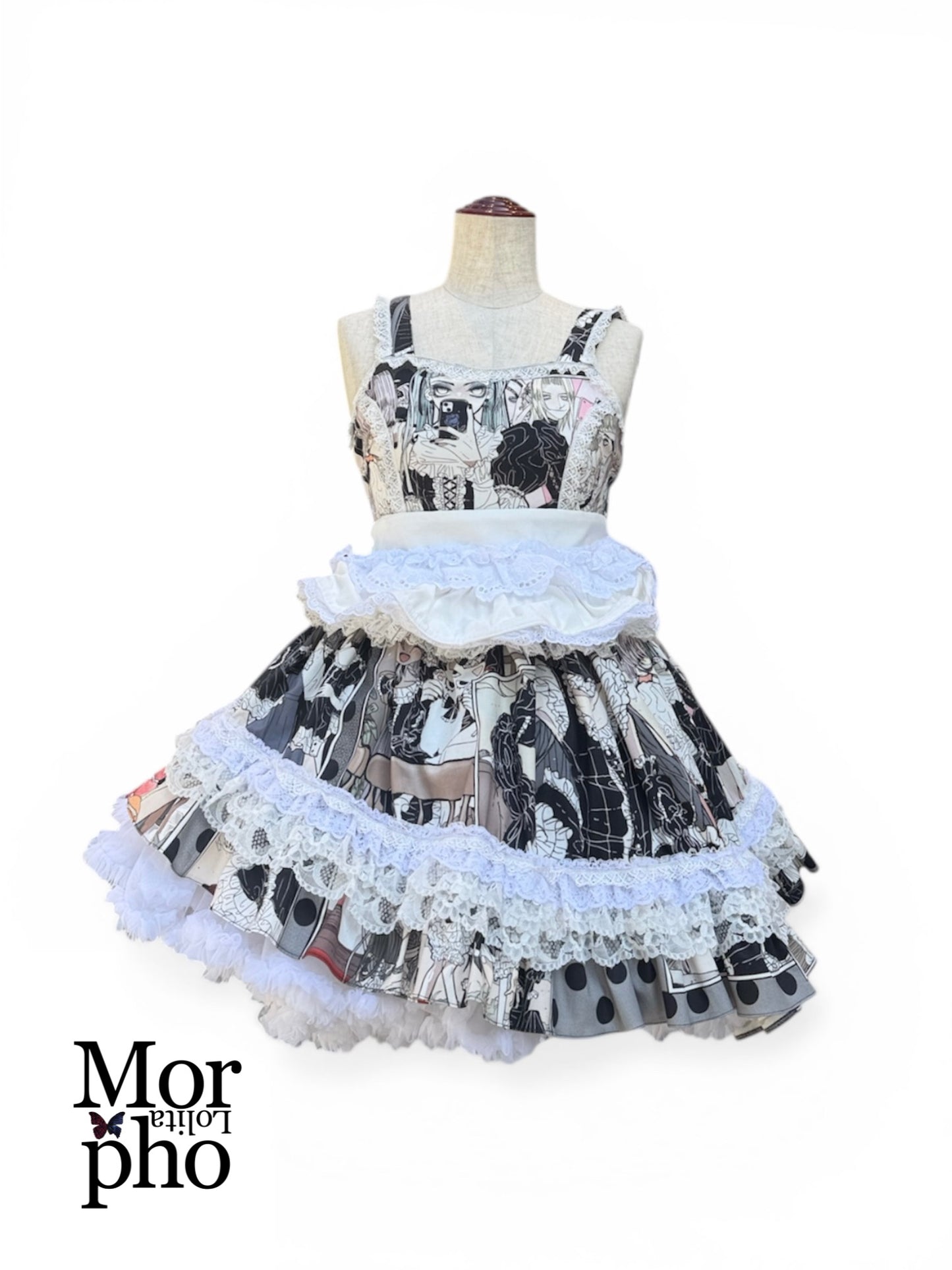 2 Way Whipped Cream Bonnet Apron
