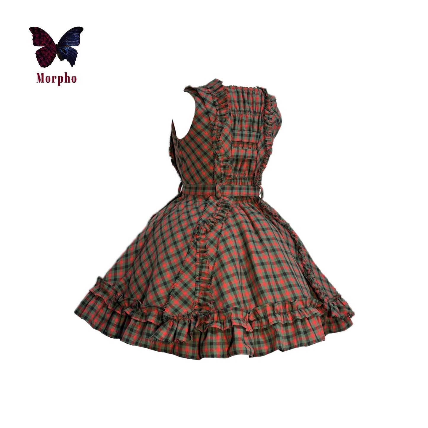 Dress -"Morpho check Lolita"