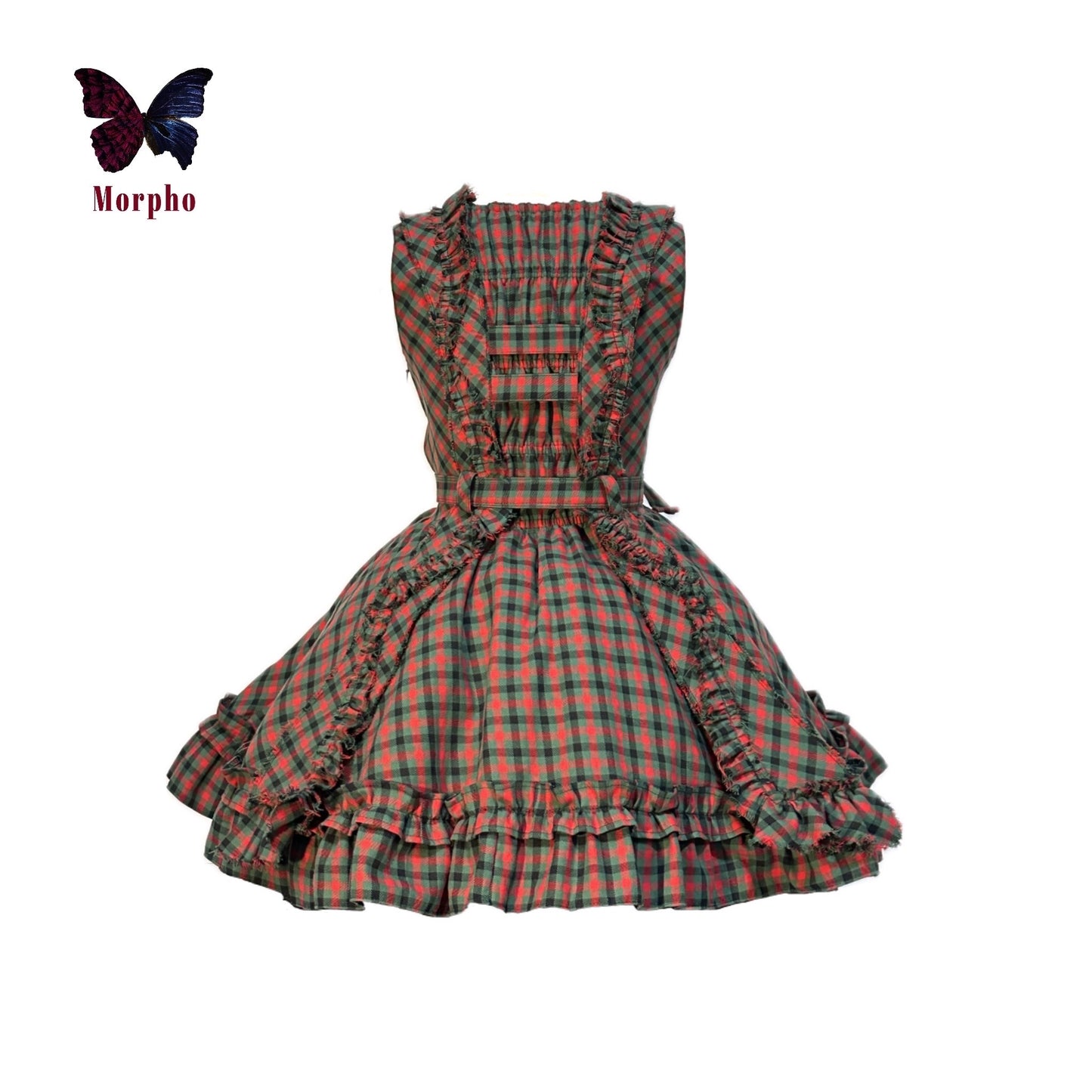 Dress -"Morpho check Lolita"