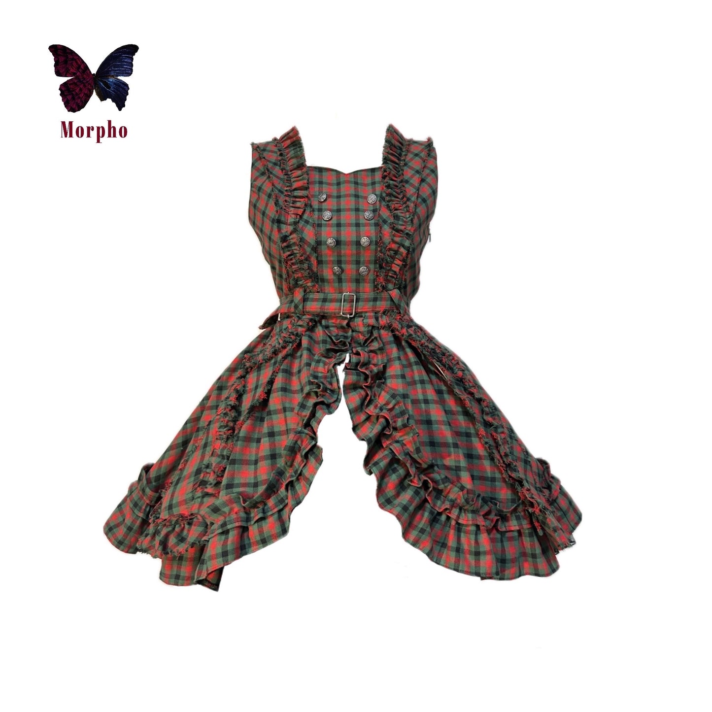 Dress -"Morpho check Lolita"