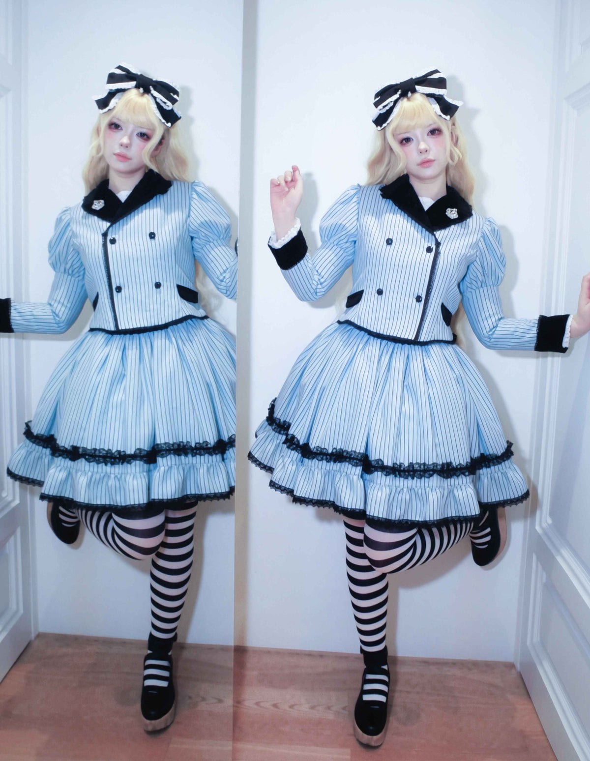 Pinstripe Alice Skirt